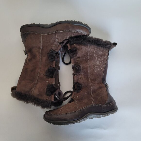 The North Face Abby III Waterproof Suede Leather Winter Boots. Size US 6/EU 37 - Picture 4 of 12